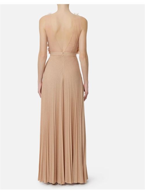 Abito Red Carpet in tulle e jersey lurex ELISABETTA FRANCHI | ABR4462E2.X81